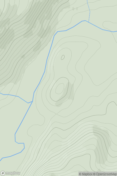 Thumbnail image for Cnoc Dubh [Kyle of Lochalsh to Garve] [NH299545] showing contour plot for surrounding peak